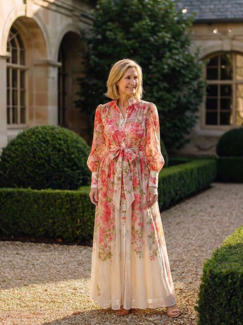 Robe Longue Femme avec Imprimé Floral Lucyle