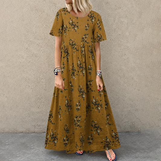 Robe Longue Femme avec Motif Floral Lucyle