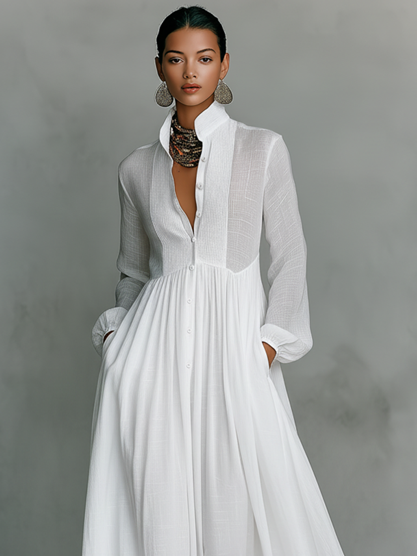 Robe Longue Femme avec Silhouette Élégante Lucyle