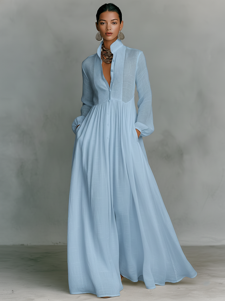 Robe Longue Femme avec Silhouette Élégante Lucyle