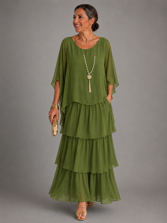 Robe Longue Femme avec Silhouette Fluide Lucyle