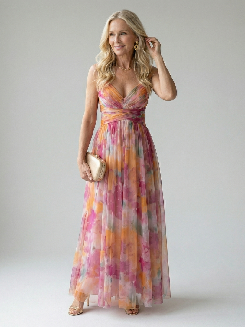 Robe Longue Portefeuille Femme avec Coupe Flatteuse Lucyle