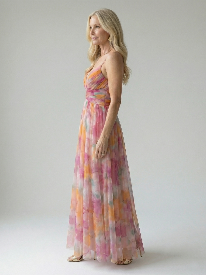 Robe Longue Portefeuille Femme avec Coupe Flatteuse Lucyle