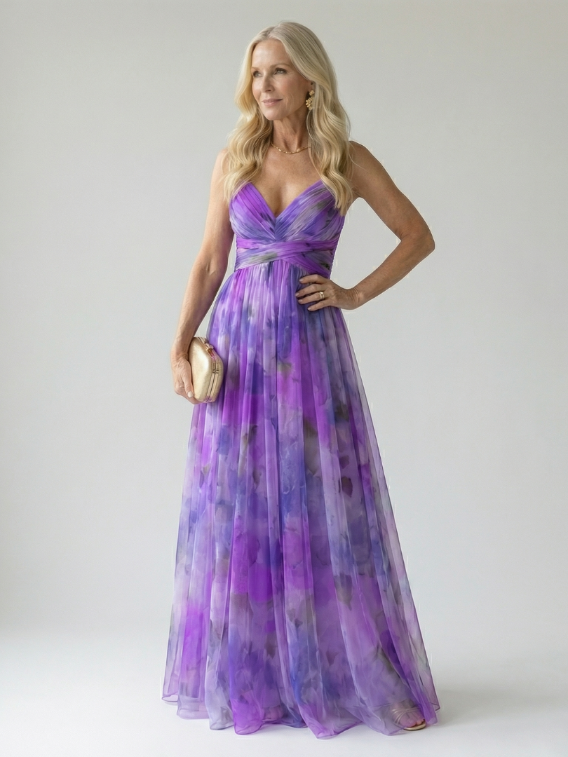 Robe Longue Portefeuille Femme avec Coupe Flatteuse Lucyle