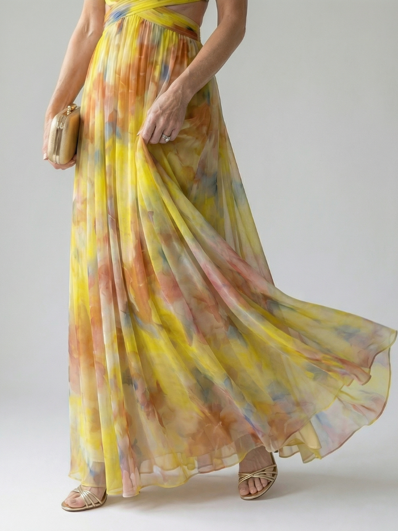 Robe Longue Portefeuille Femme avec Coupe Flatteuse Lucyle