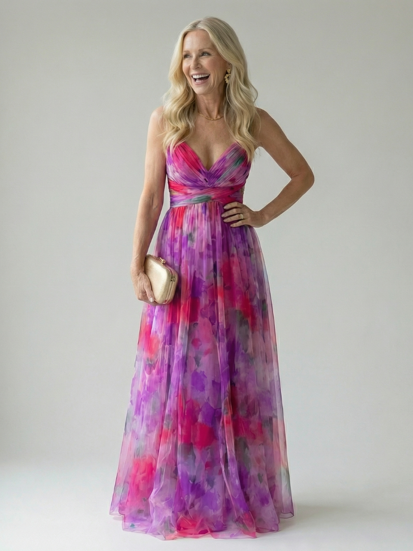Robe Longue Portefeuille Femme avec Coupe Flatteuse Lucyle