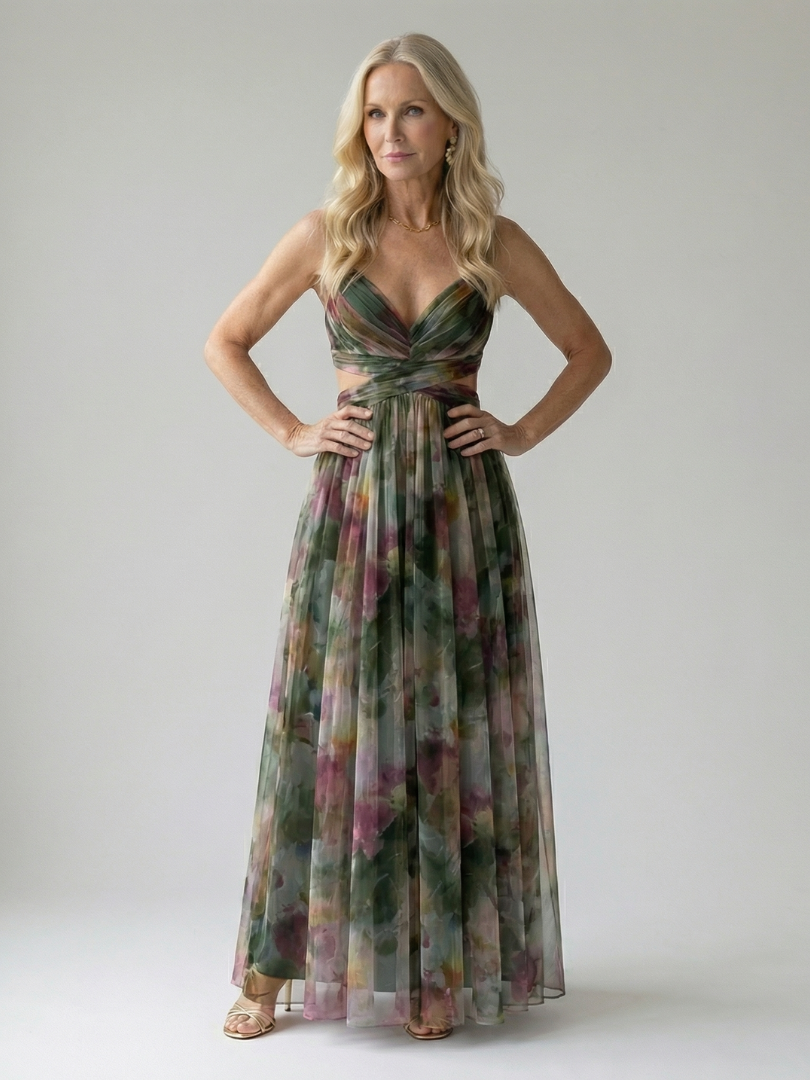 Robe Longue Portefeuille Femme avec Coupe Flatteuse Lucyle