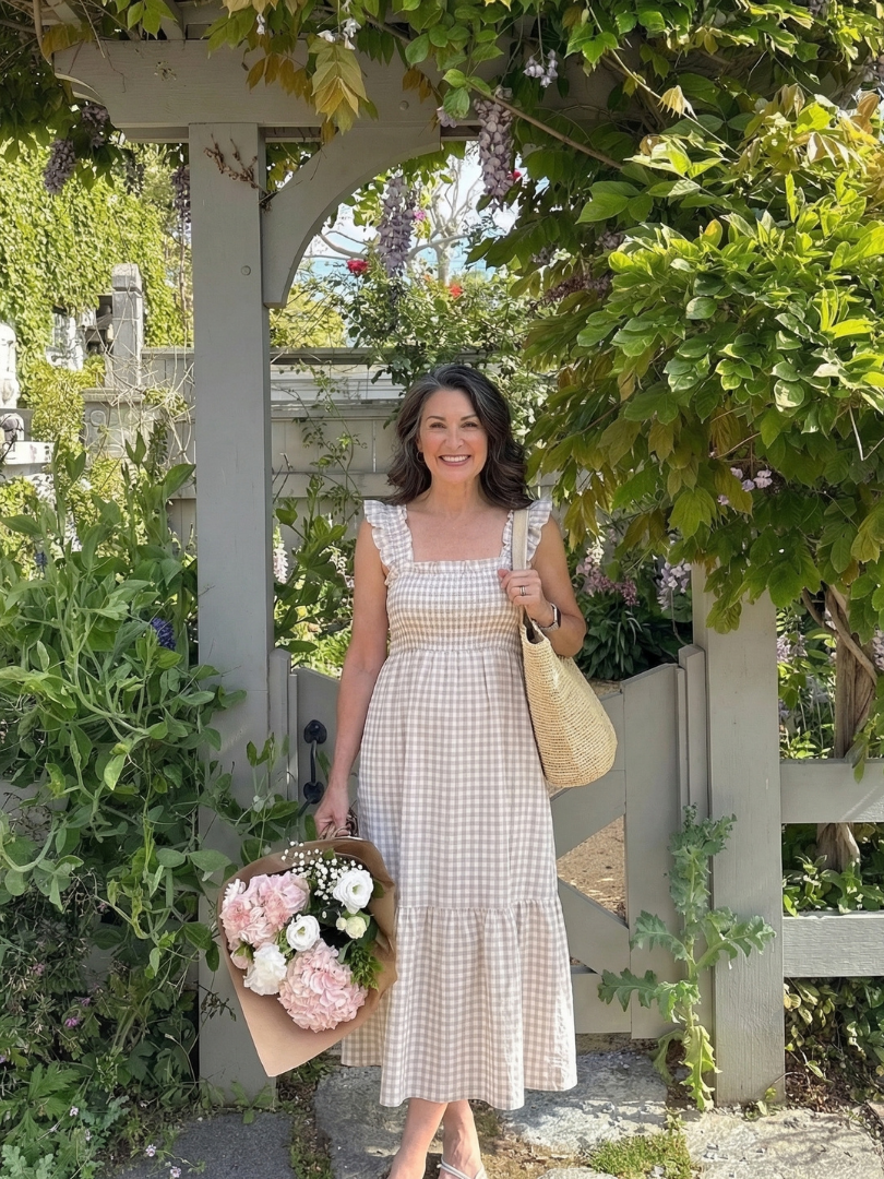 Robe Maxi Femme avec Corsage Smocké Lucyle