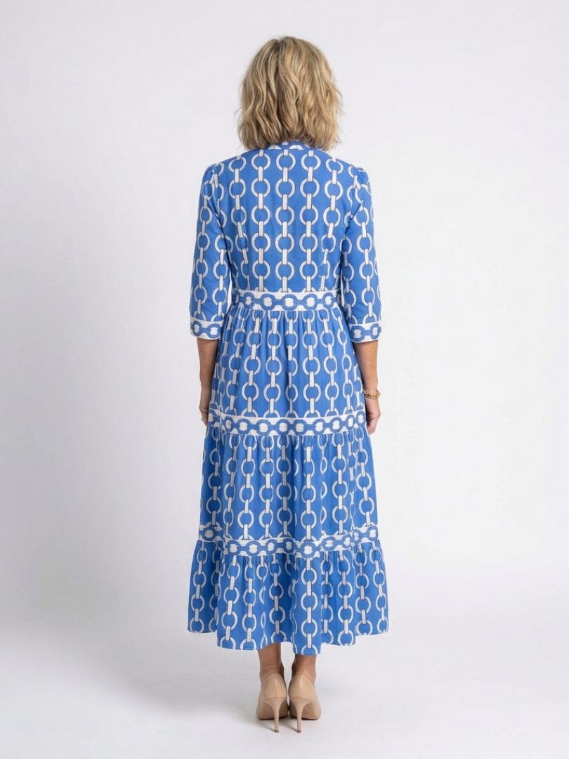 Robe Mi-Longue Femme avec Décolleté en V Lucyle
