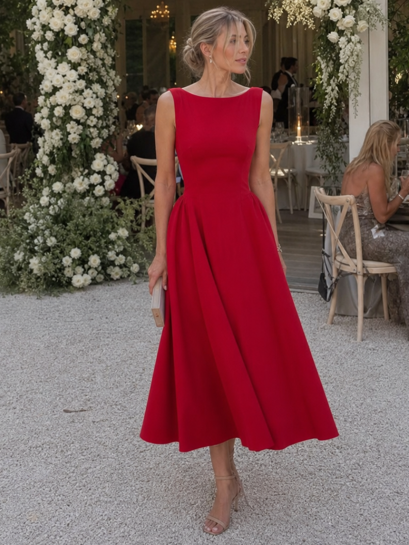 Robe Midi Femme à Corsage Ajusté Lucyle