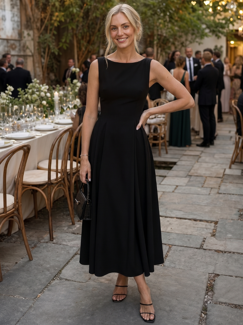 Robe Midi Femme à Corsage Ajusté Lucyle