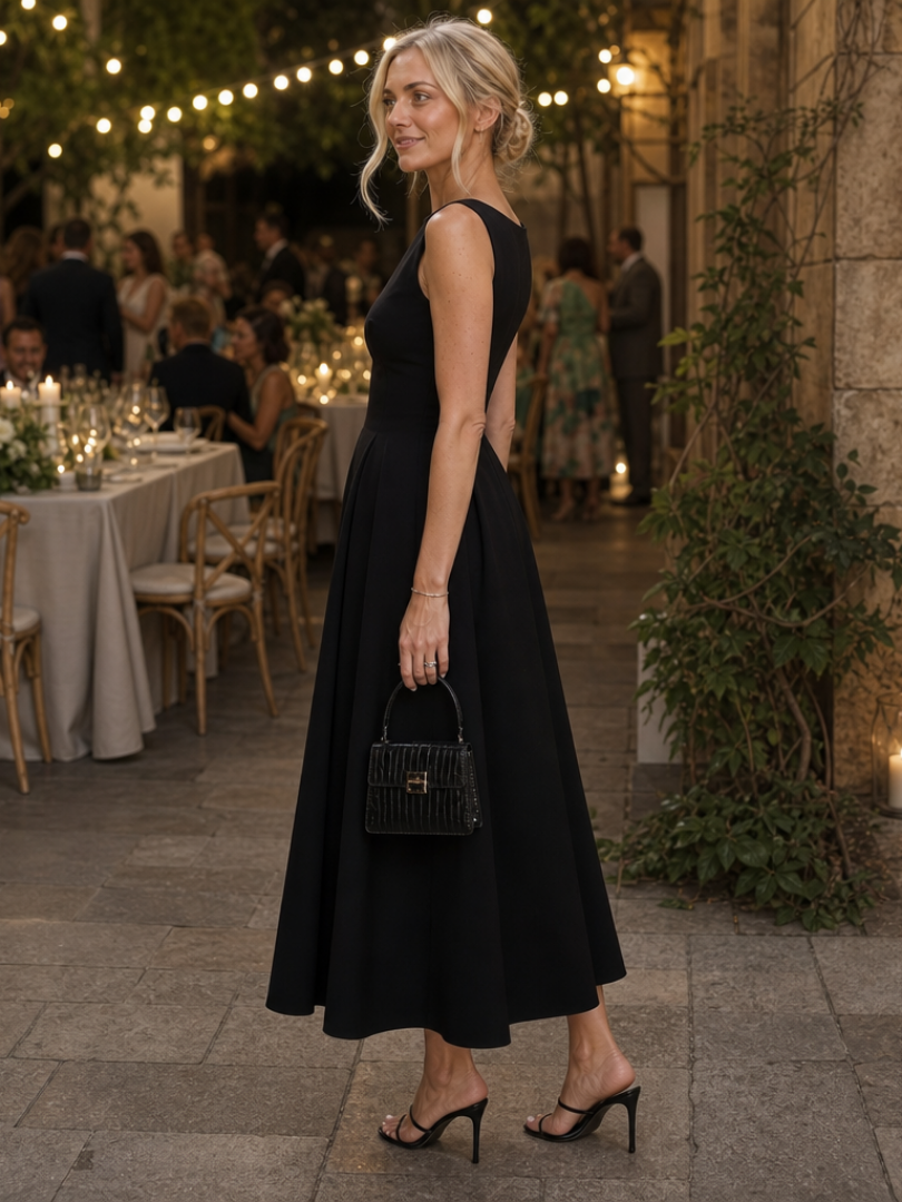 Robe Midi Femme à Corsage Ajusté Lucyle
