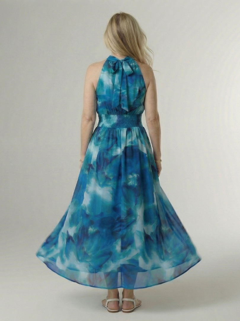 Robe Midi Femme avec Décolleté Dos Nu Lucyle