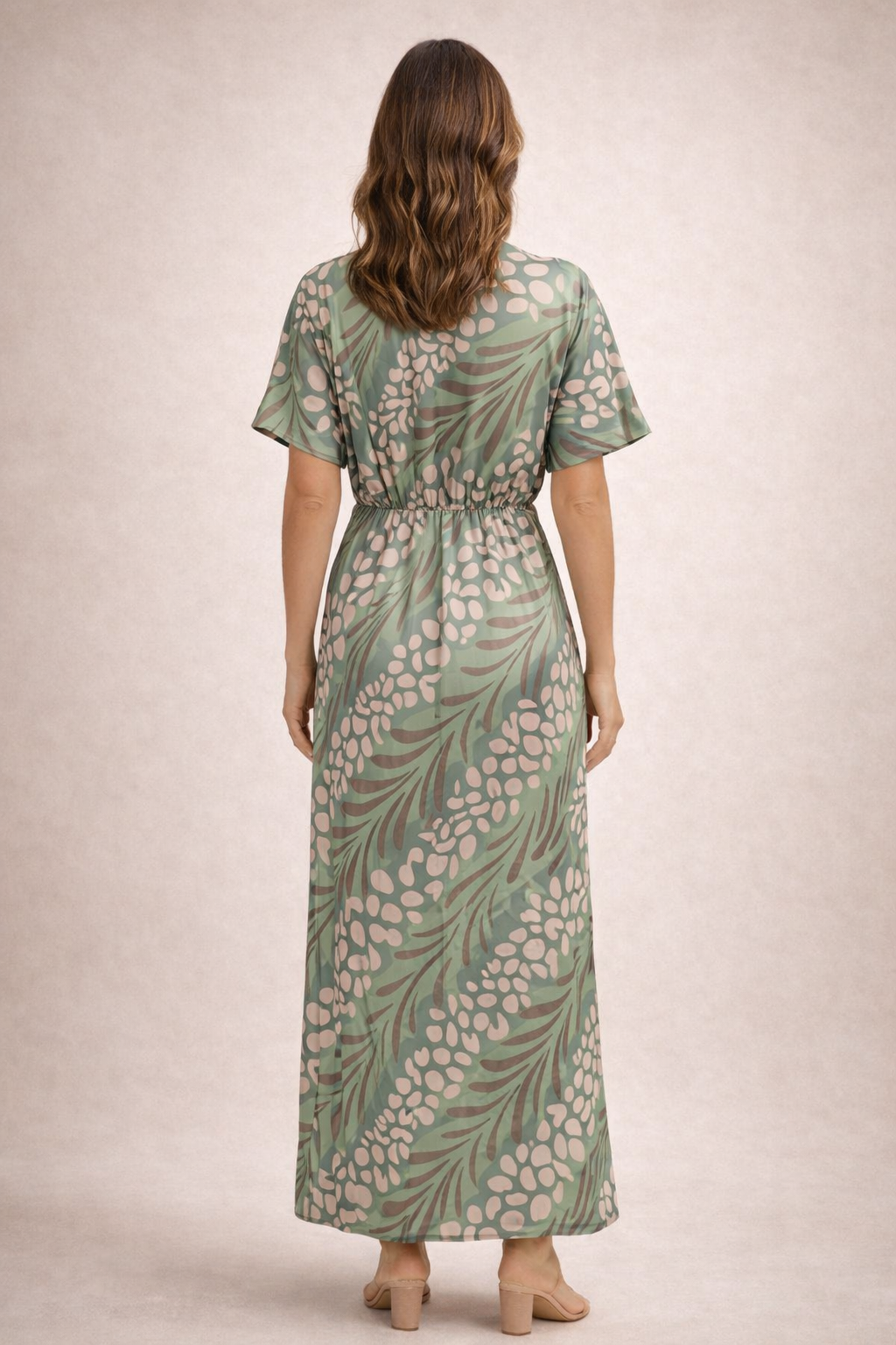 Robe Midi Femme avec Drapé Élégant Lucyle