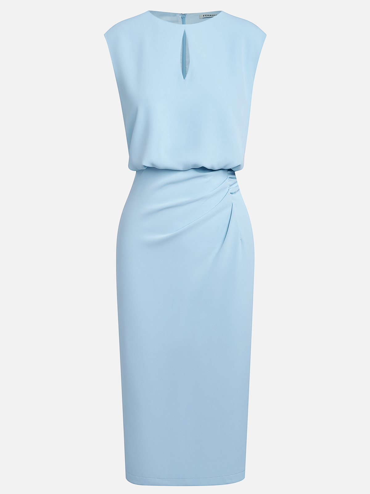 Robe Midi Femme avec Drapé Latéral Lucyle