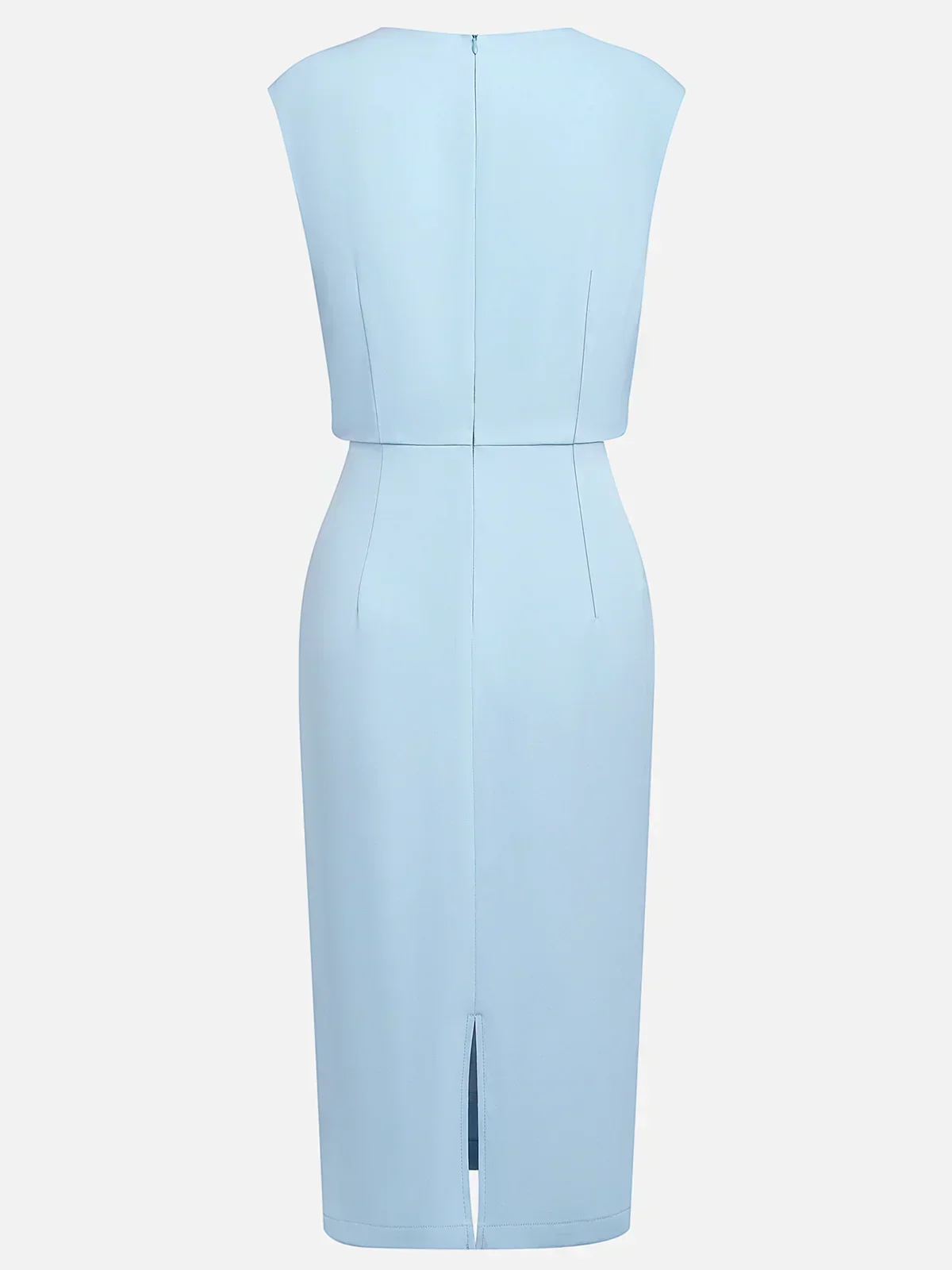 Robe Midi Femme avec Drapé Latéral Lucyle
