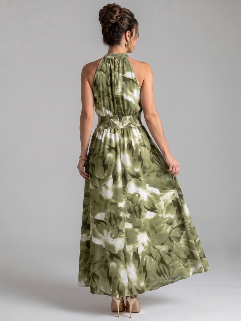 Robe Midi Femme avec Imprimé Abstrait Lucyle