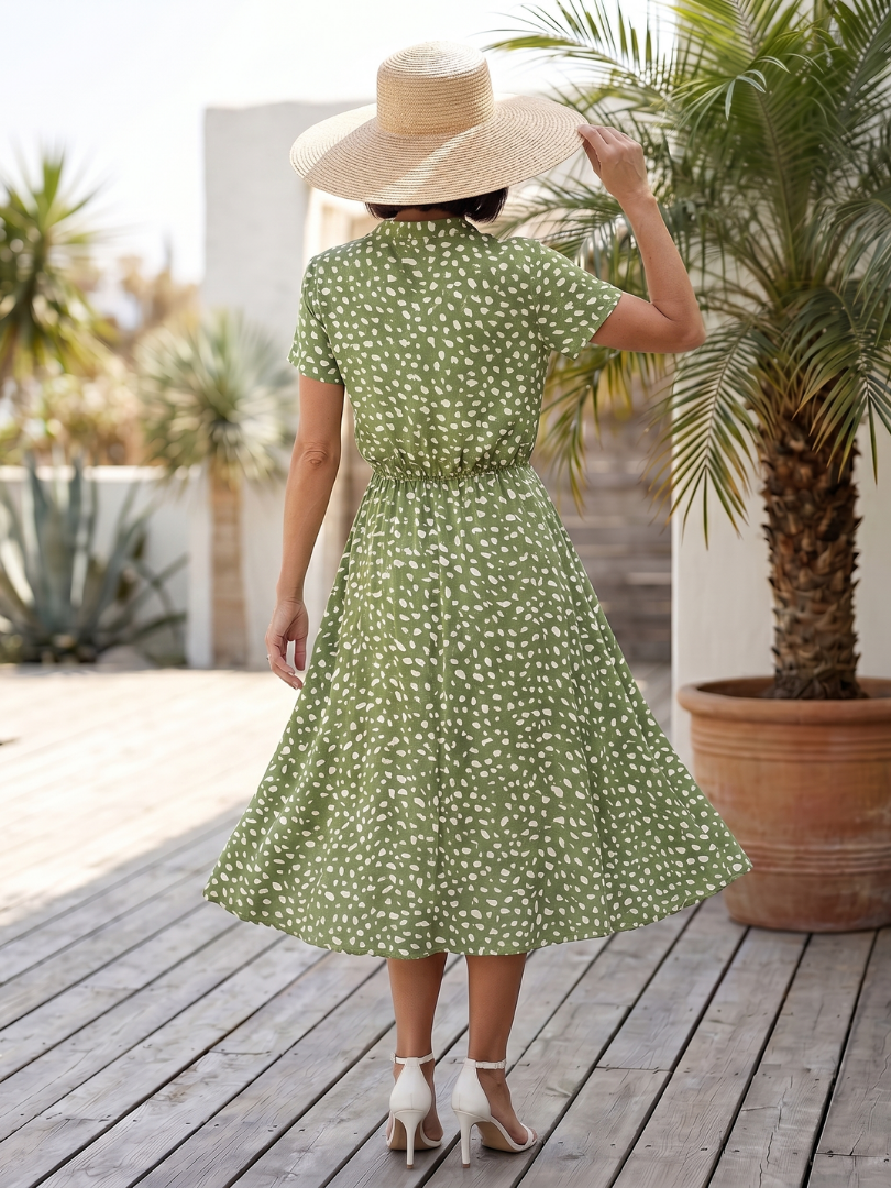 Robe Midi Femme avec Imprimé Doux Lucyle