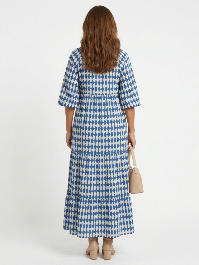 Robe Midi Femme avec Imprimé Élégant Flatteur Lucyle