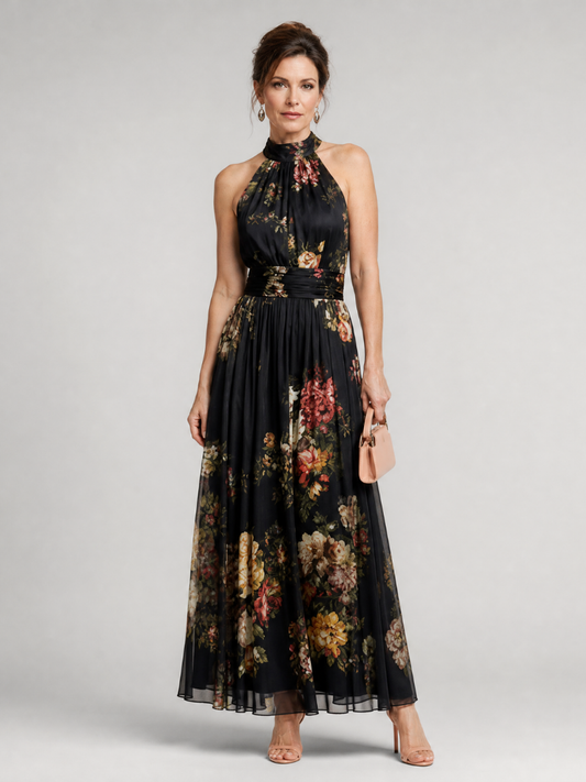 Robe Midi Femme avec Imprimé Floral Lucyle