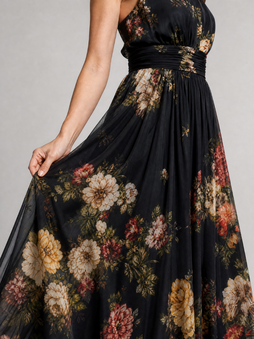 Robe Midi Femme avec Imprimé Floral Lucyle