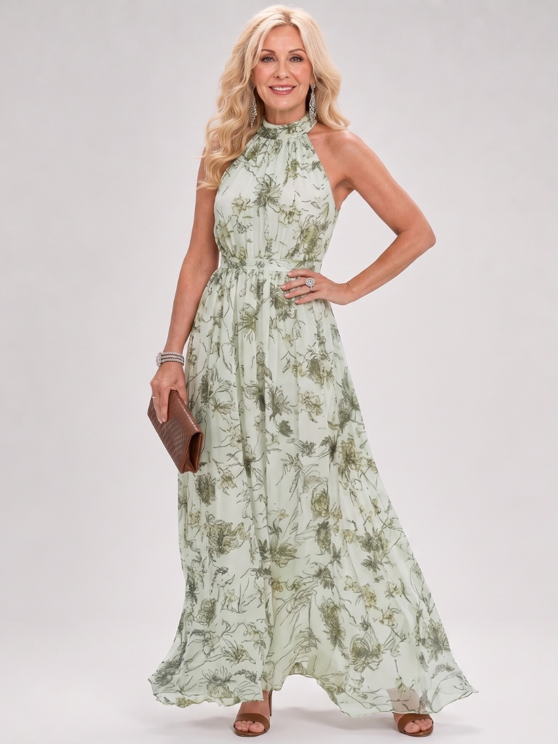 Robe Midi Femme avec Imprimé Floral Lucyle