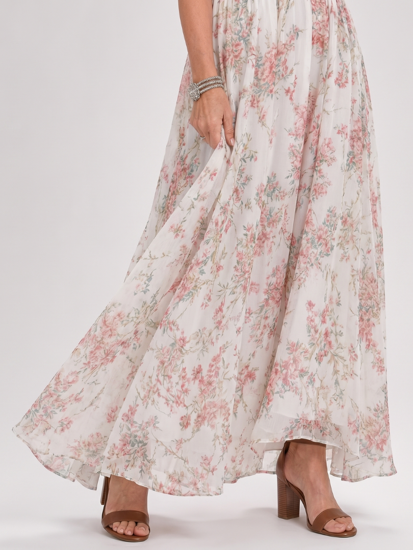 Robe Midi Femme avec Imprimé Floral Lucyle