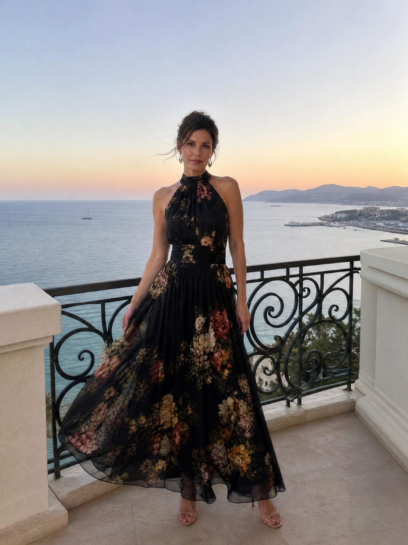 Robe Midi Femme avec Imprimé Floral Lucyle