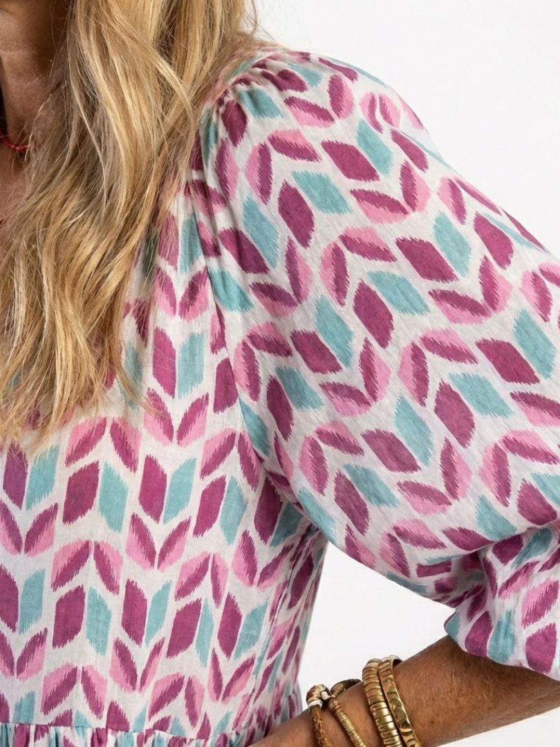 Robe Midi Femme avec Manches Longues Chic Lucyle