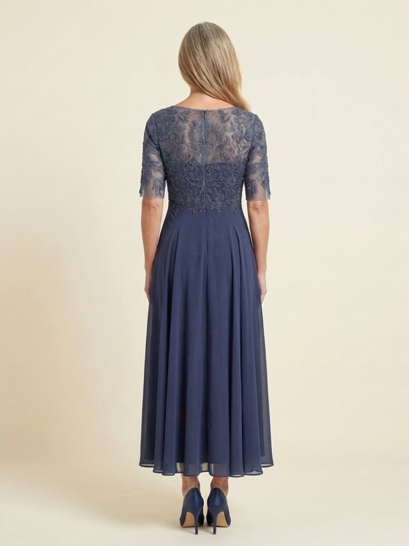 Robe Midi Femme avec Manches Trois-Quarts Lucyle