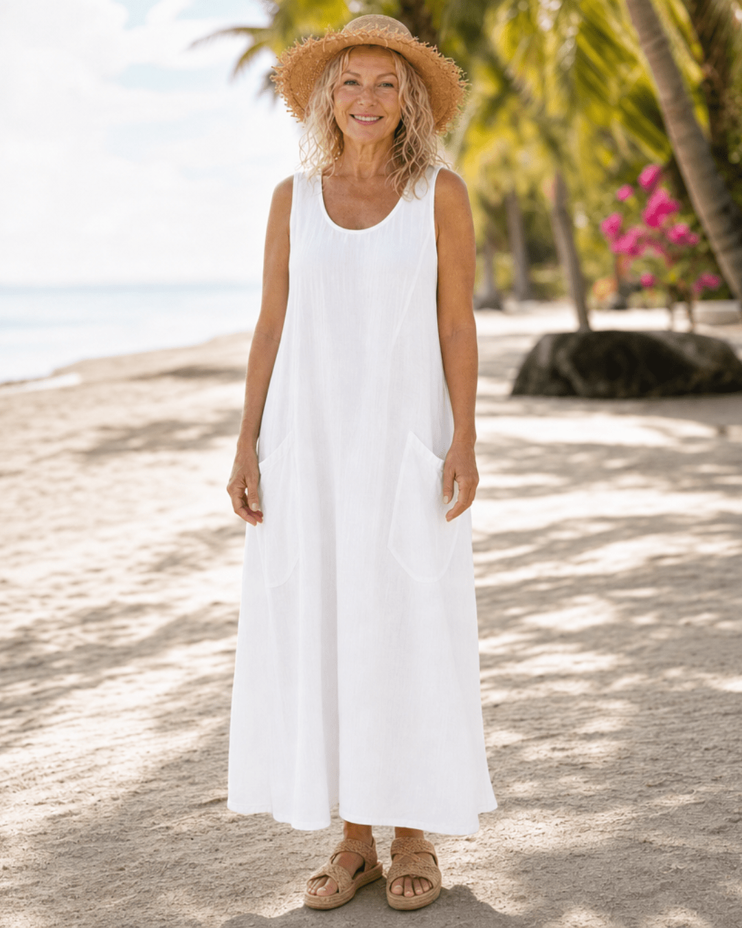 Robe Midi Femme avec Poches Oversize Lucyle