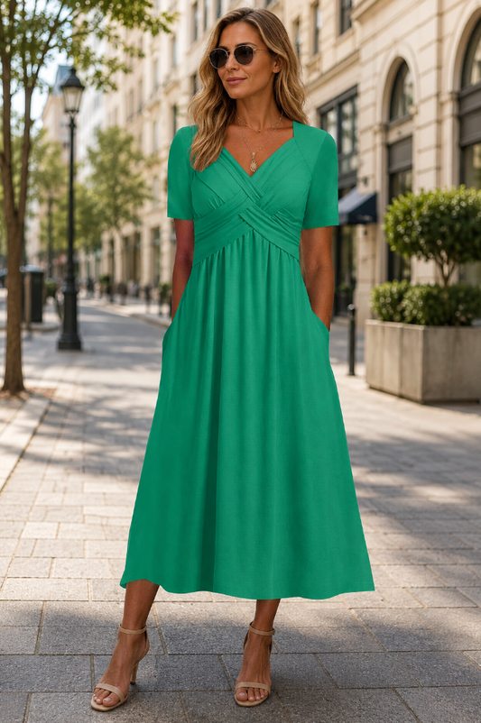 Robe Midi Femme avec Silhouette Trapèze Lucyle