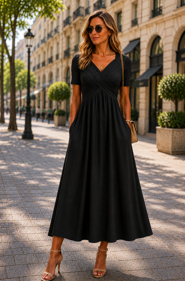 Robe Midi Femme avec Silhouette Trapèze Lucyle