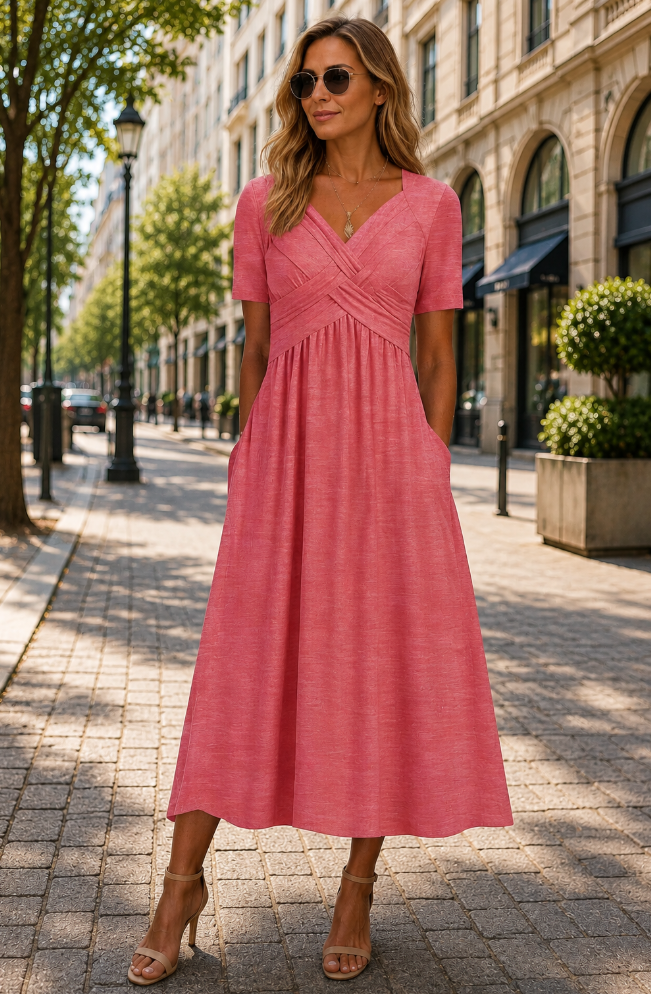 Robe Midi Femme avec Silhouette Trapèze Lucyle