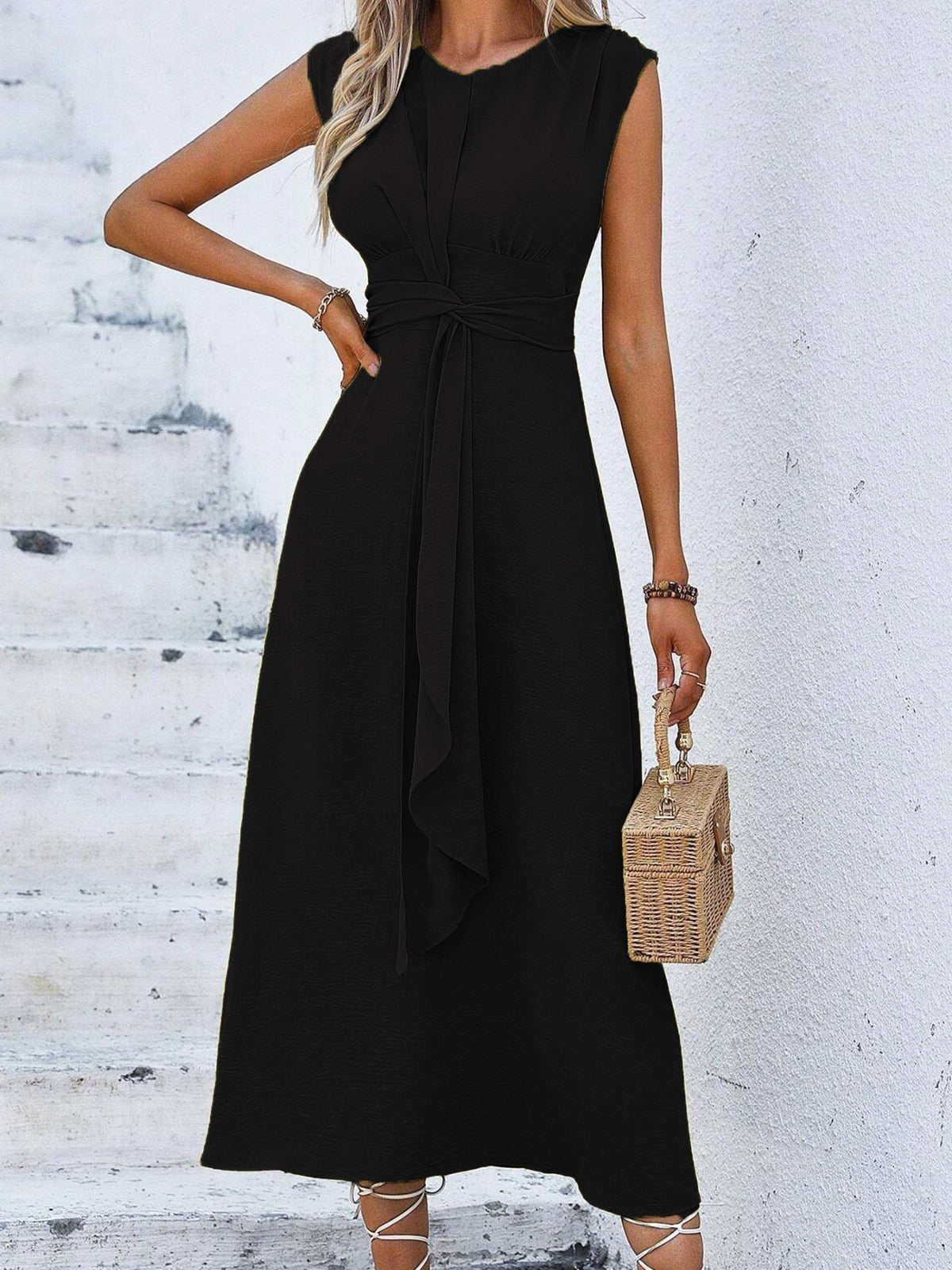 Robe Midi Femme avec Taille Ajustable Lucyle