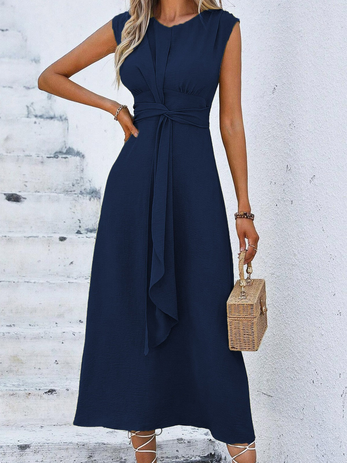 Robe Midi Femme avec Taille Ajustable Lucyle