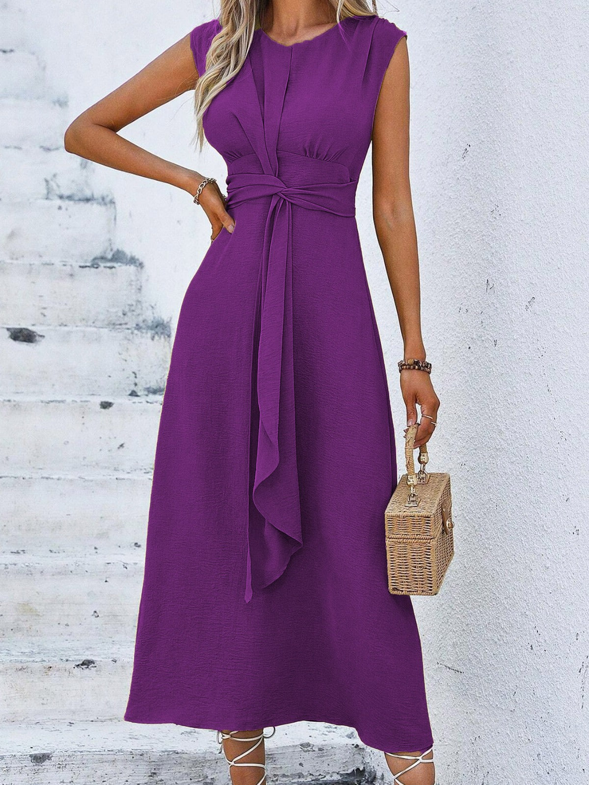Robe Midi Femme avec Taille Ajustable Lucyle