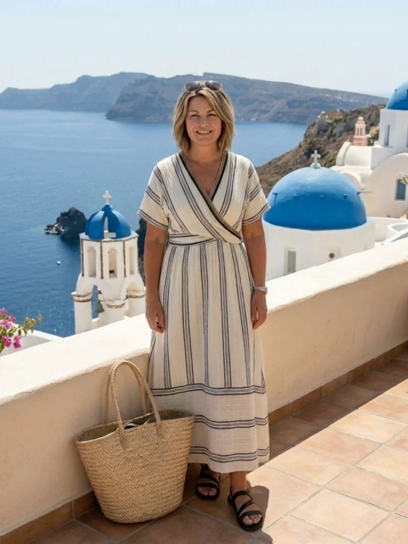 Robe Midi Femme avec Tissu Léger et Élégant Lucyle