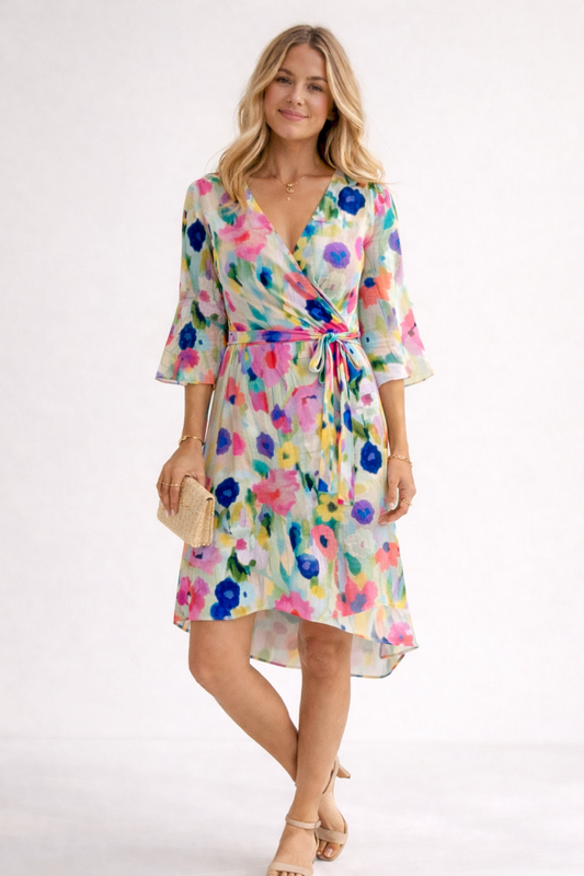 Robe Mini Femme avec Imprimé Floral Lucyle