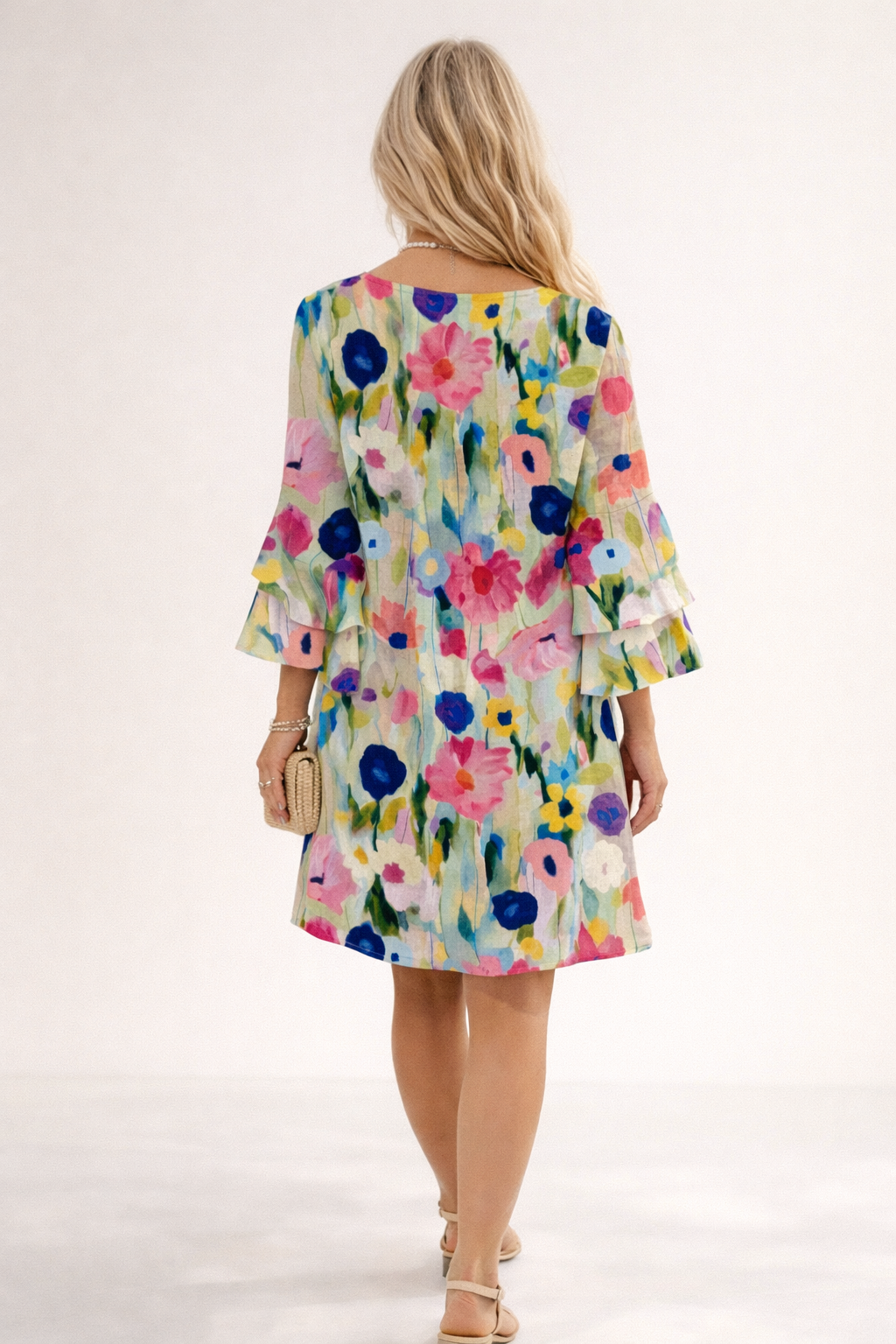 Robe Mini Femme avec Imprimé Floral Lucyle
