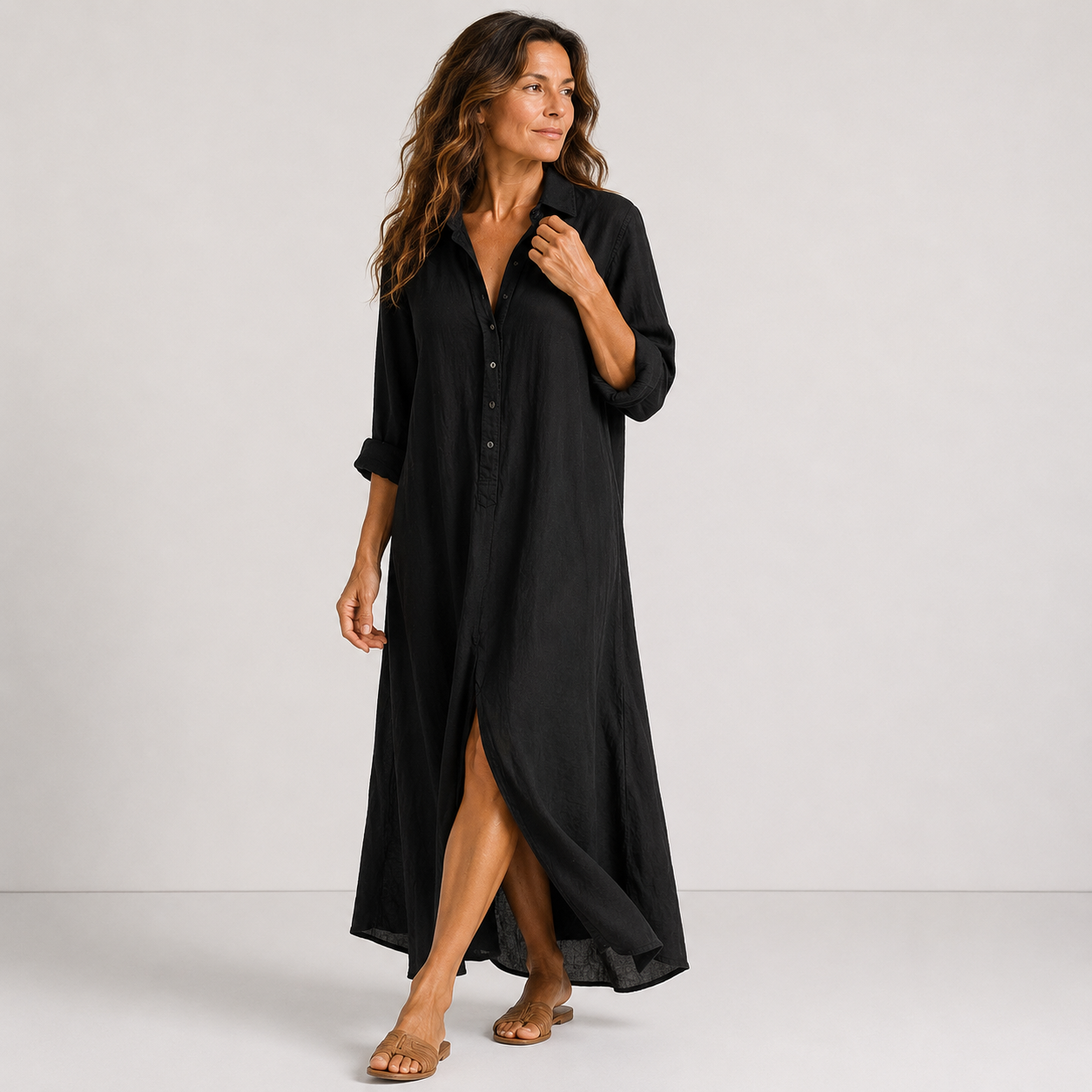 Robe d'Été Femme avec Coupe Longue et Fluide Lucyle