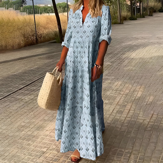Robe d'été Femme avec Col en V Chic Lucyle