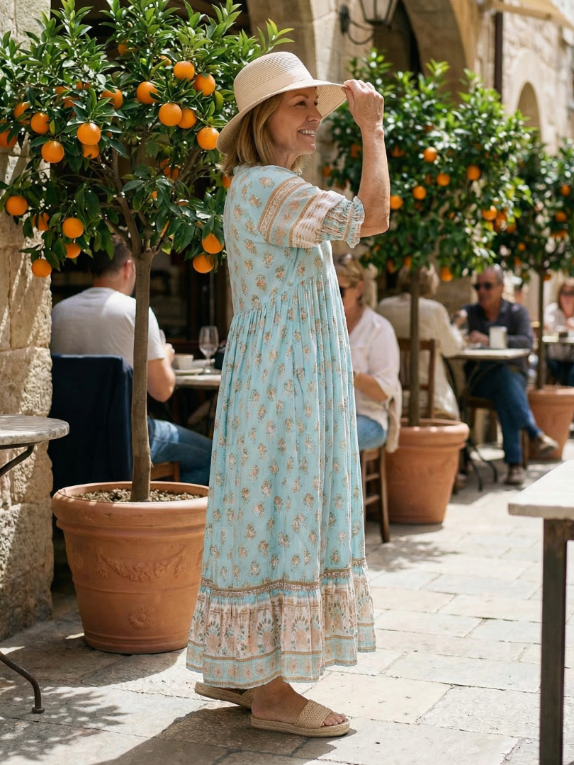 Robe d'été Femme avec Décolleté en V Lucyle