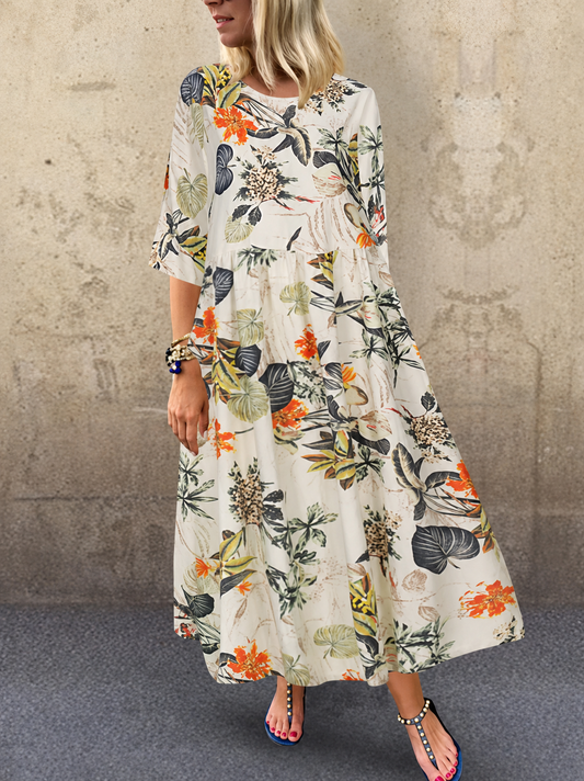Robe d'été Femme avec Imprimé Floral Chic Lucyle