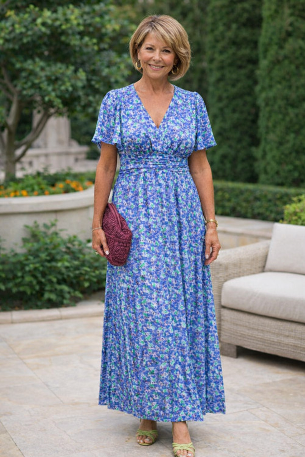 Robe d'été Femme avec Imprimé Floral Cintré Lucyle