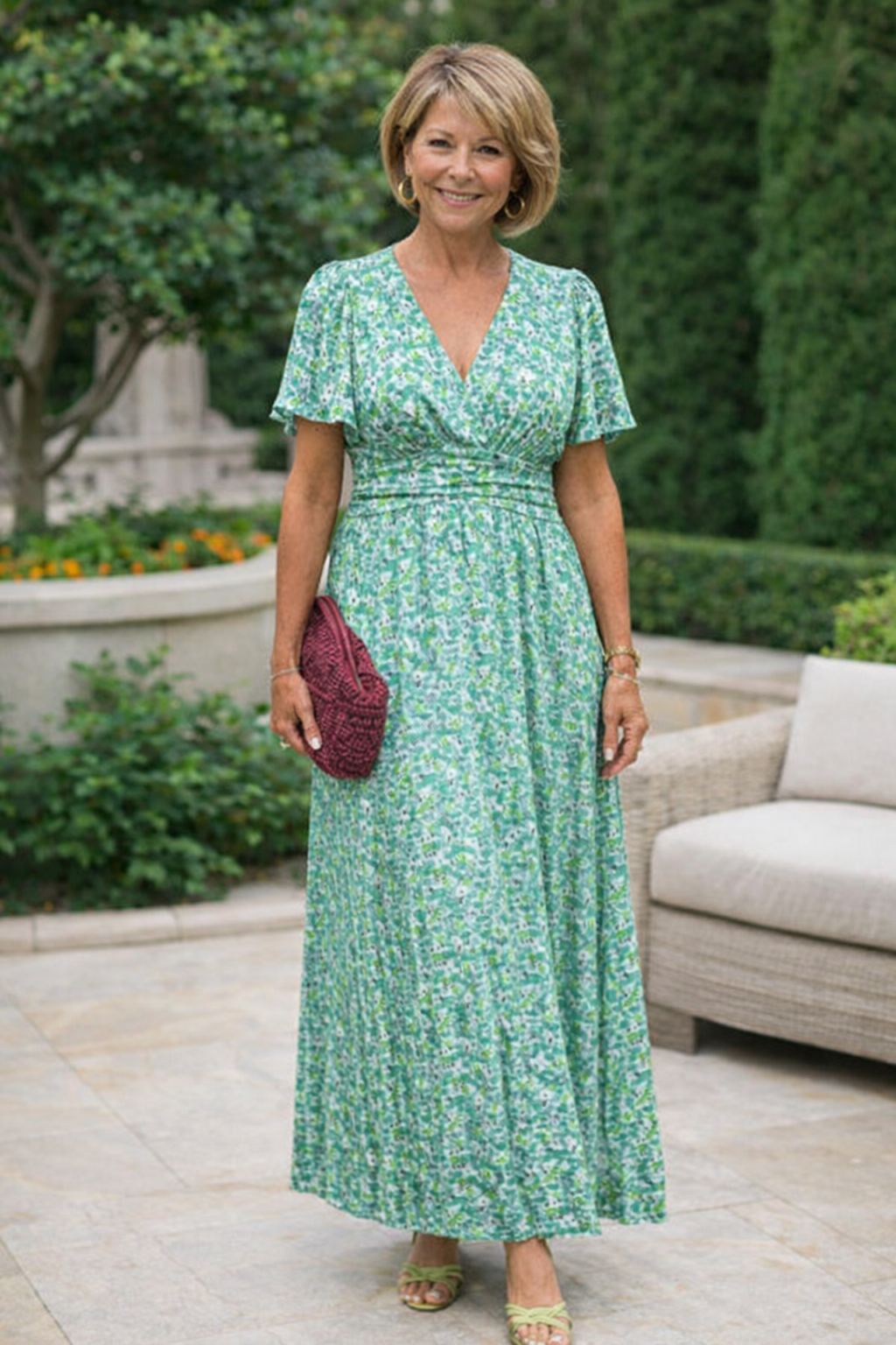 Robe d'été Femme avec Imprimé Floral Cintré Lucyle