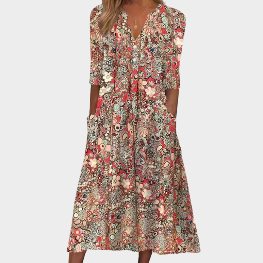 Robe d'été Femme avec Imprimé Floral Lucyle