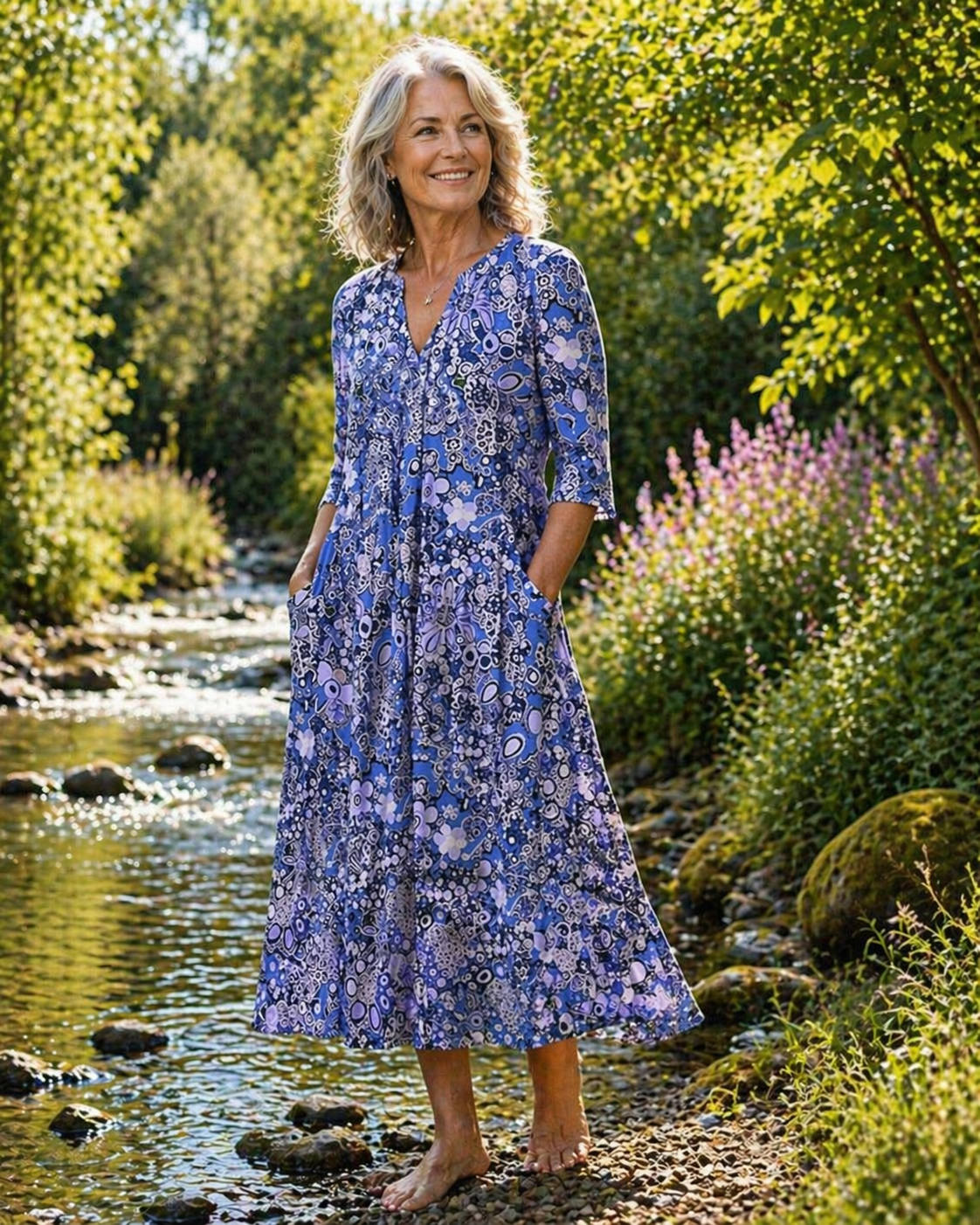 Robe d'été Femme avec Imprimé Floral Lucyle
