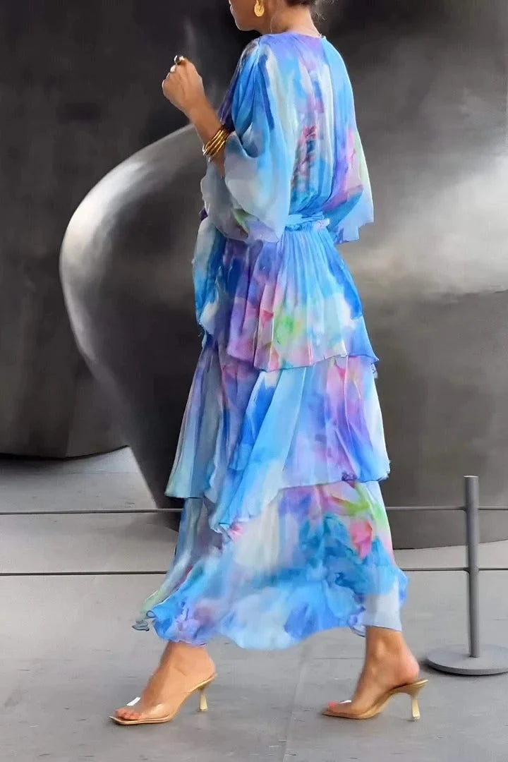 Robe de Soirée Femme avec Détail Cache-Cœur Lucyle