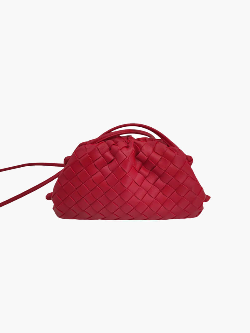Sac Bandoulière Femme avec Motif Tissé en Cuir Lucyle